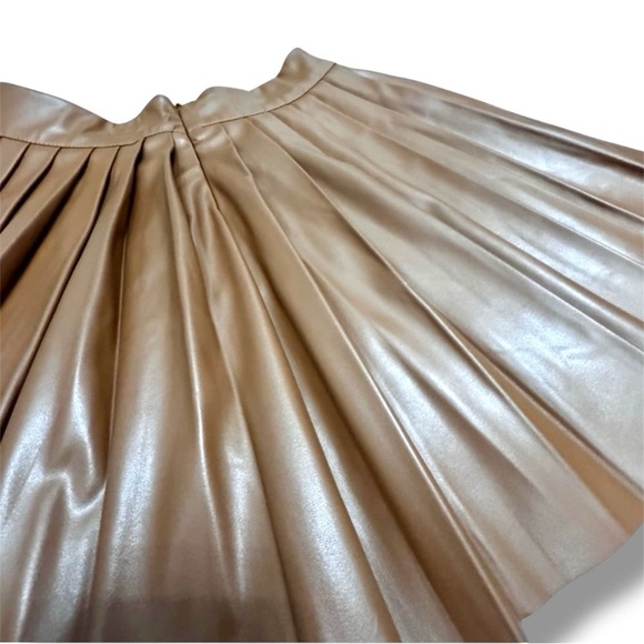 SHEIN PETITE High Waist Pleated PU Leather Short Skirt - Picture 5 of 5